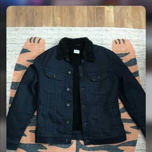 Lee indigo denim Sherpa lined jacket, non smoke home,  great condition, like new